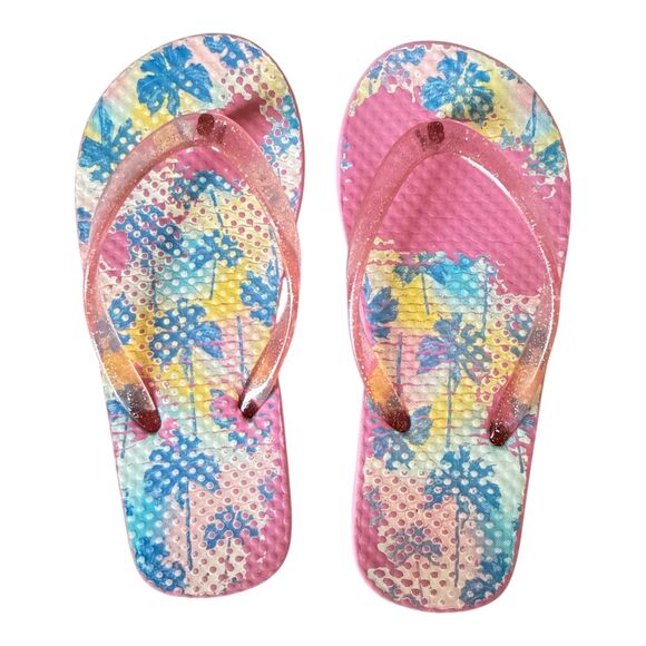 Flip Flops Carter's Girls Flip Flop Size 12 Sandals Summer Children Kids Pink - Picture 1 of 6